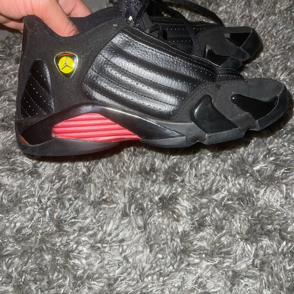 Air Jordan 14 “Last Shot” Black and Red Sneakers